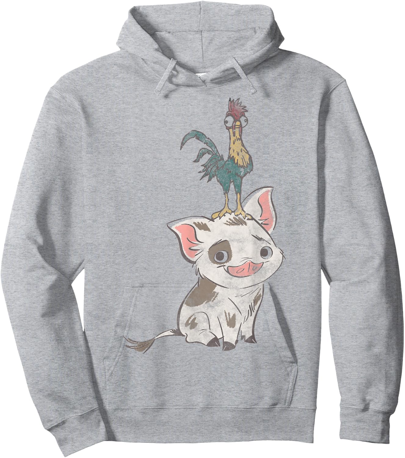 Disney Moana Pua And Hei Hei Simple Portrait Hoodie - Hoodie | Ash