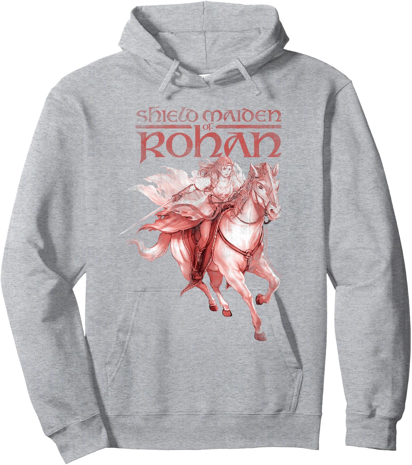 HERA SHIELDMAIDEN OF ROHAN Maiden Horse Run Hoodie - Hoodie | Ash