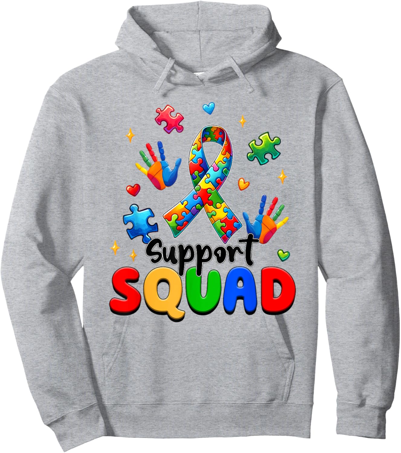 Autism Awareness Autism Support and Acceptance Hoodie - Hoodie | Ash