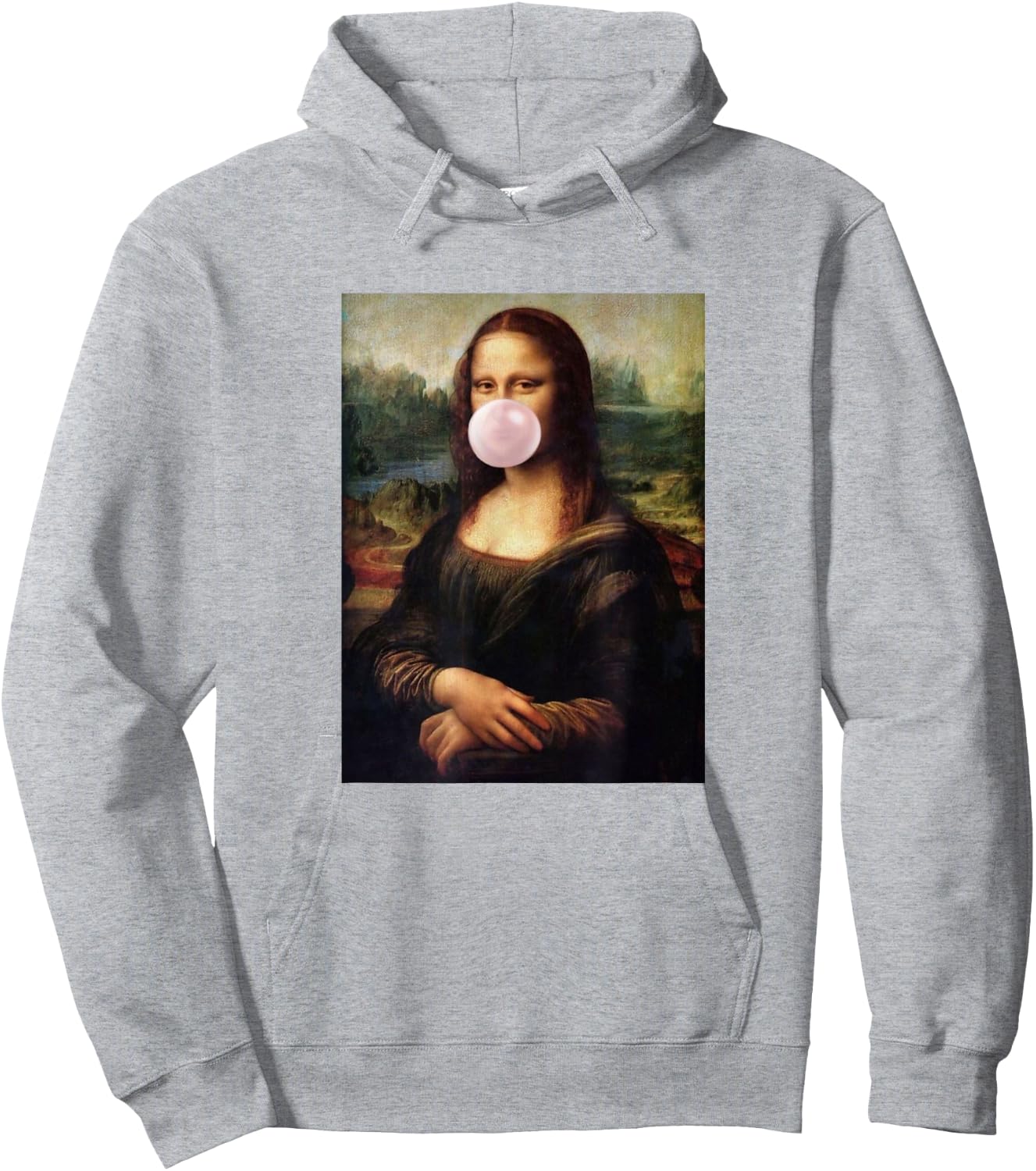 Mona Lisa Mona Lisa Bubblegum Bubble Mona Lisa Hoodie - Hoodie | Ash