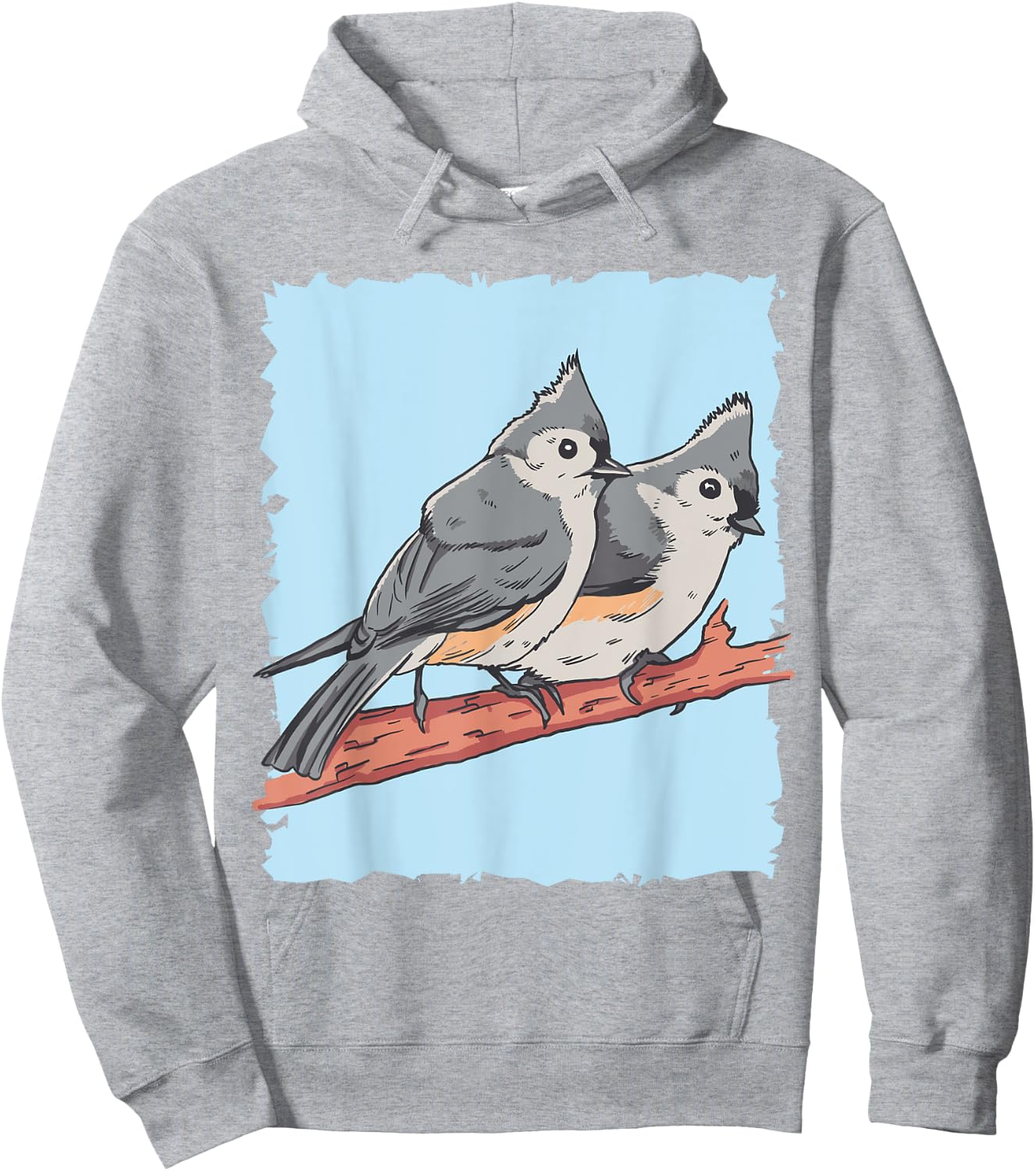 Cute Tufted Titmice Gift Titmouse Lovers Hoodie - Hoodie | Ash