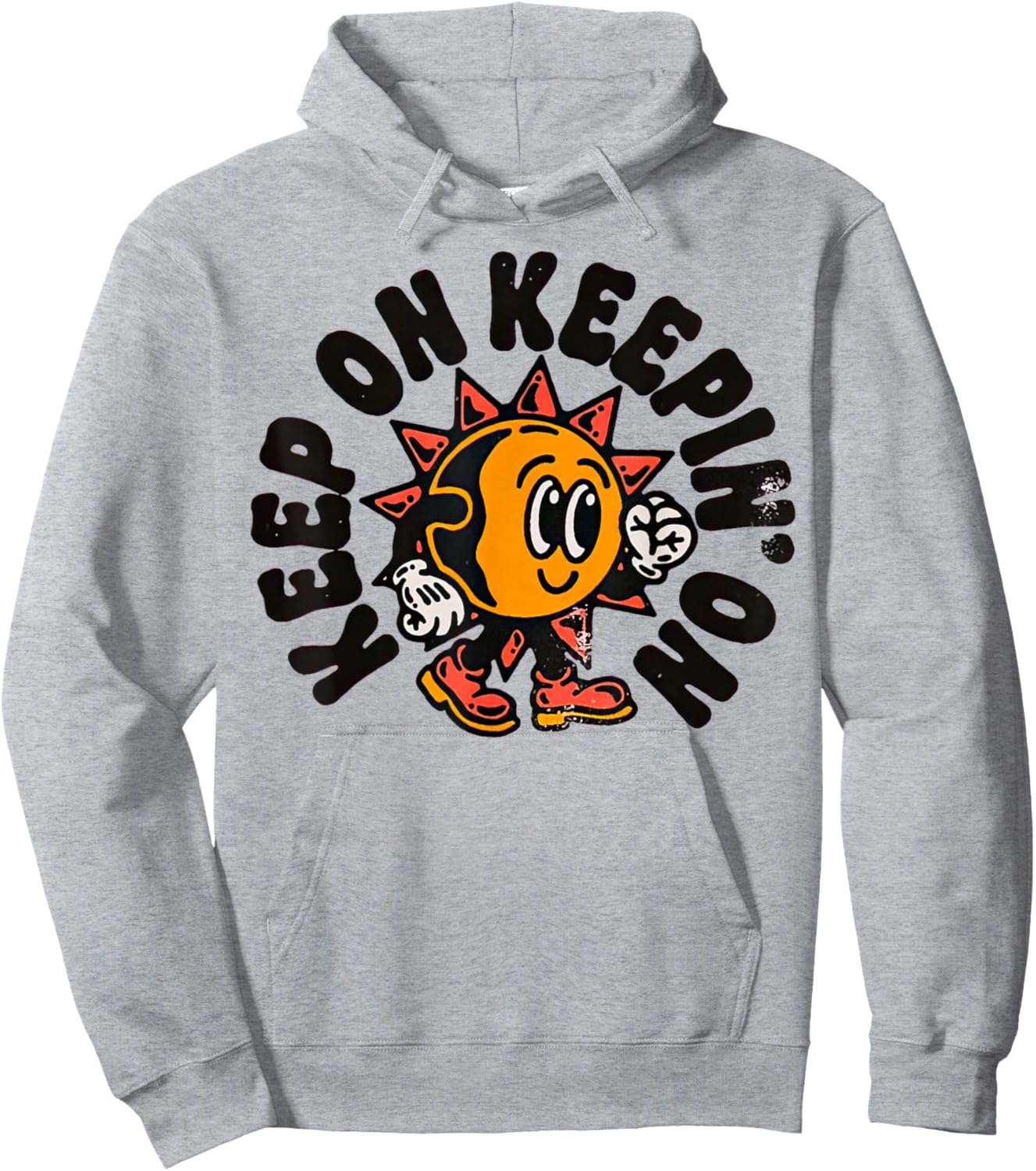 Front Keep On Keepin On Hoodie - Hoodie | Ash