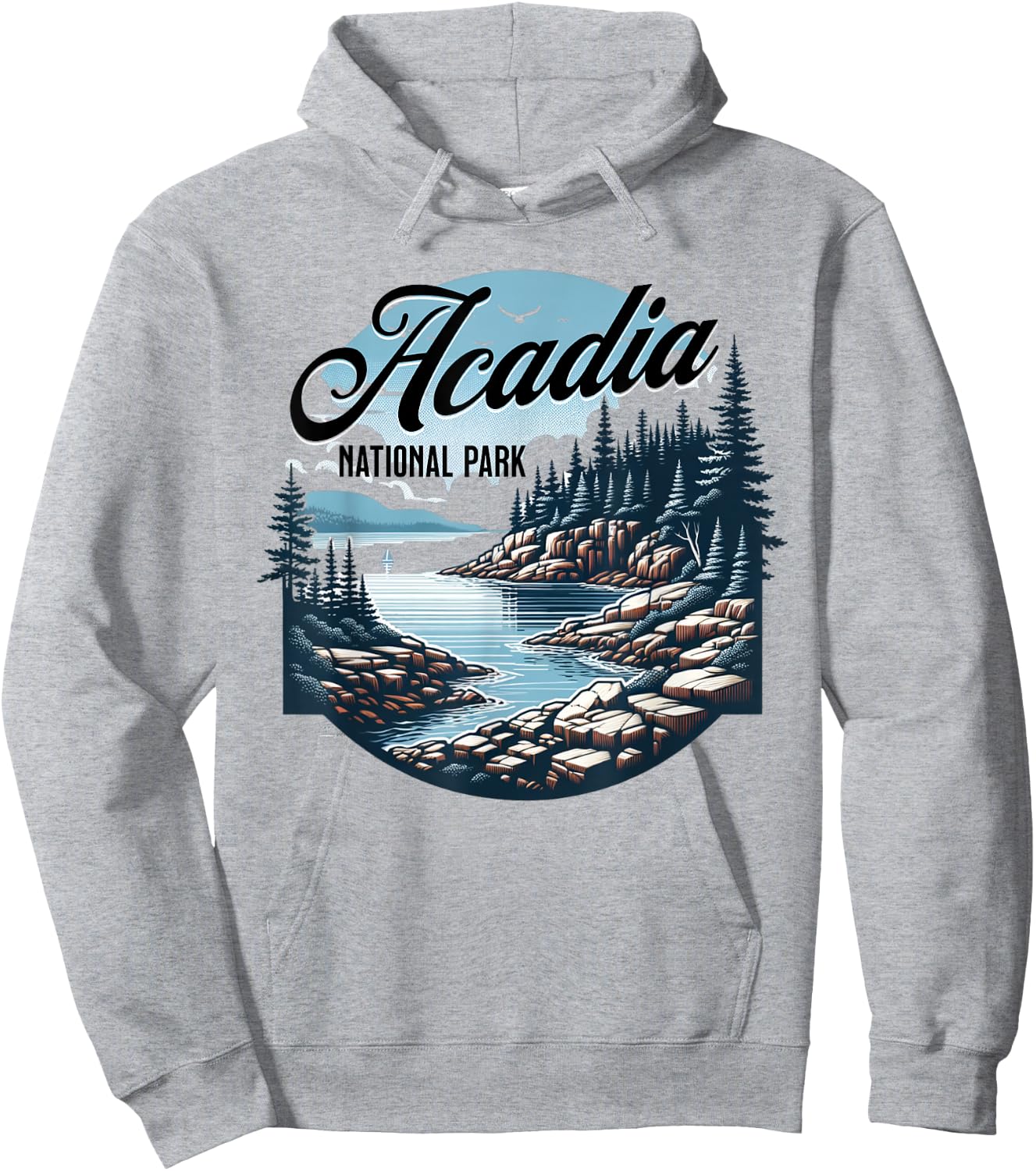 Acadia National Park Hoodie - Hoodie | Ash