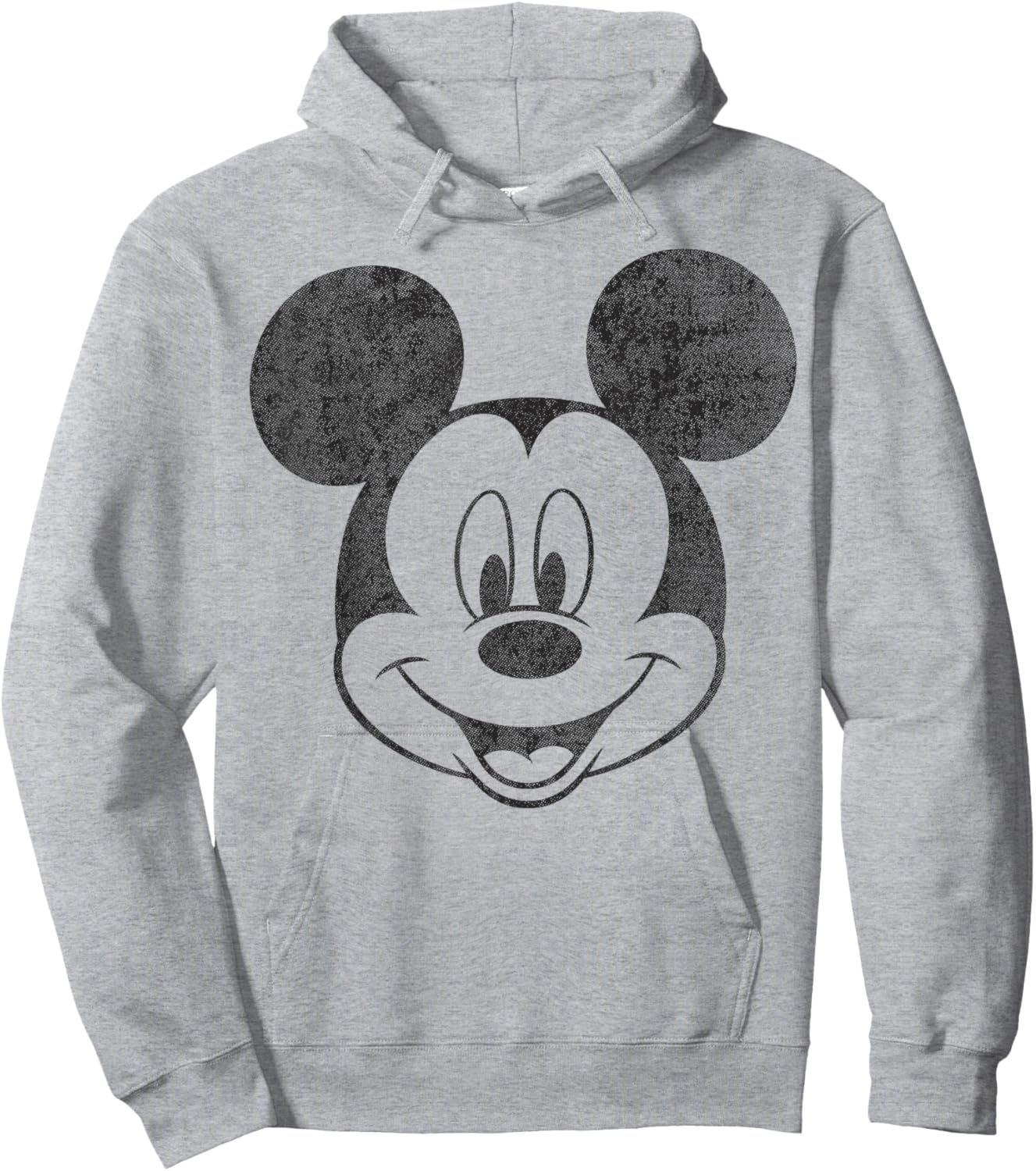 Disney Mickey Mouse Black and White Portrait Hoodie - Hoodie | Ash