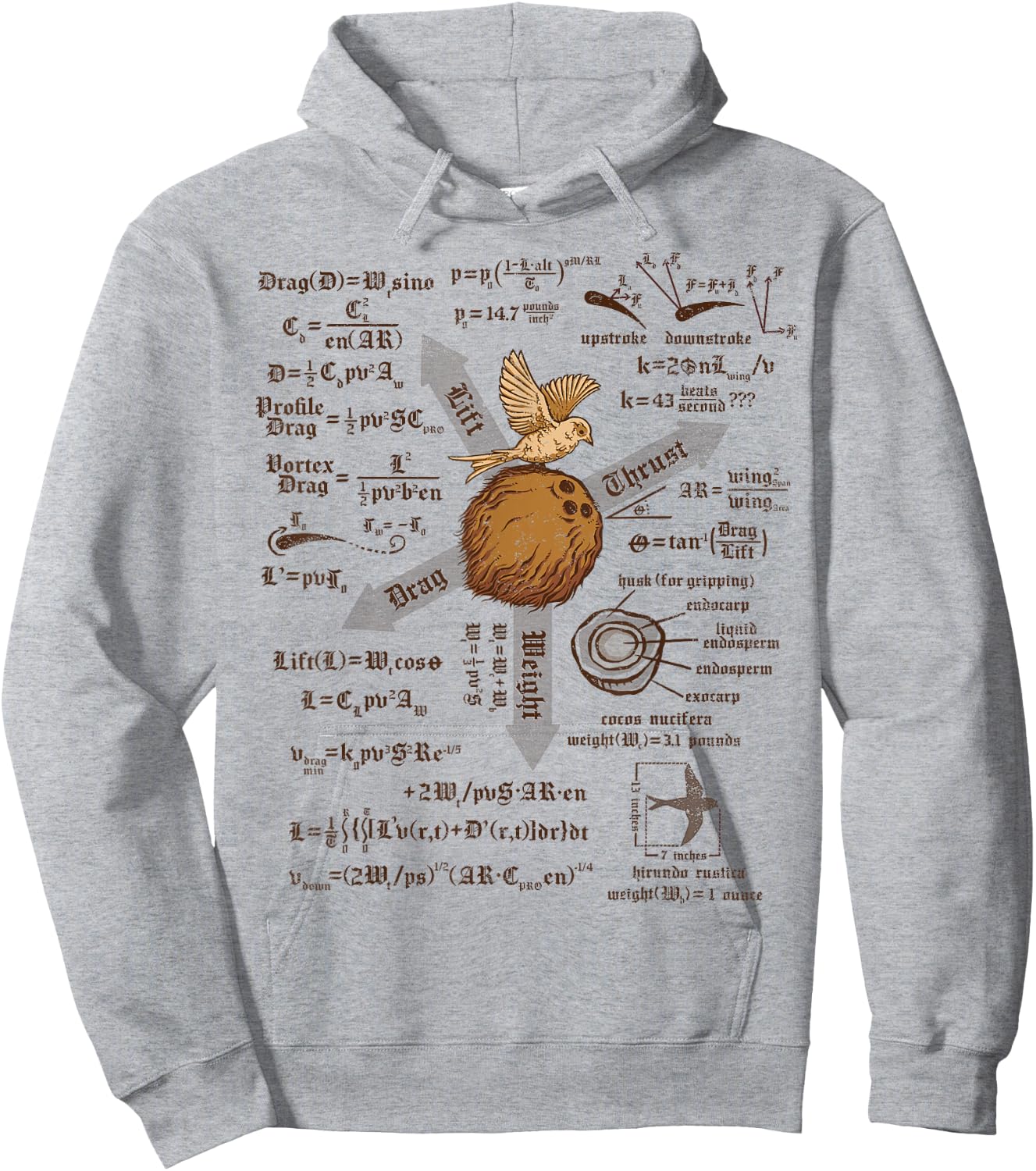 A Simple Question of Weight Ratios Hoodie - Hoodie | Ash