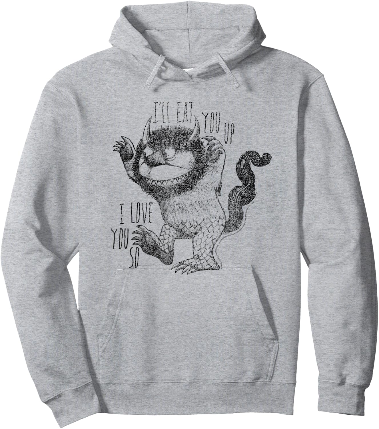 Where The Wild Things are I'll Eat You Up Hoodie - Hoodie | Ash