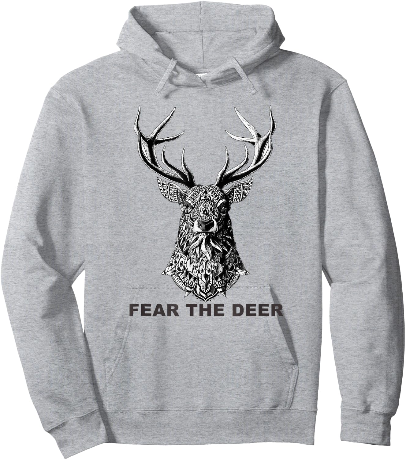 Fear The Deer Basketball Hoodie - Hoodie | Ash