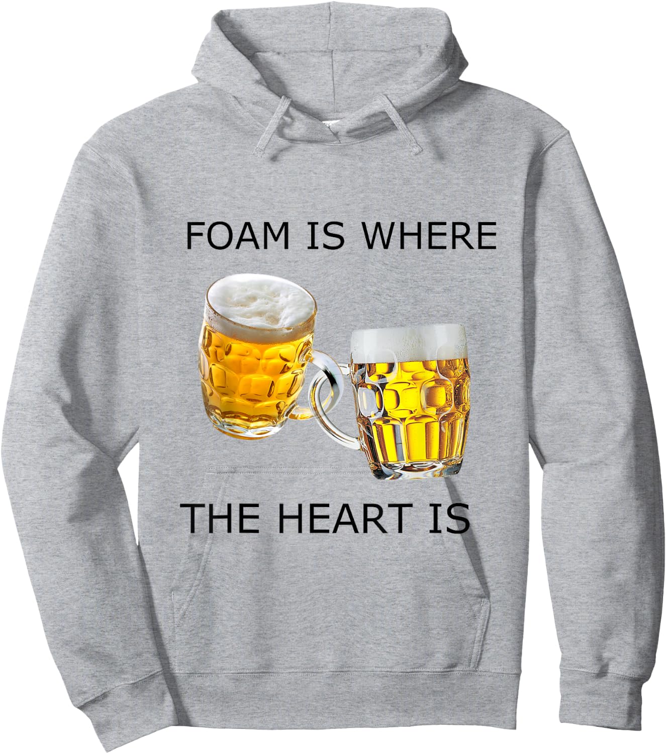 Foam is Where the Heart Is Hoodie - Hoodie | Ash