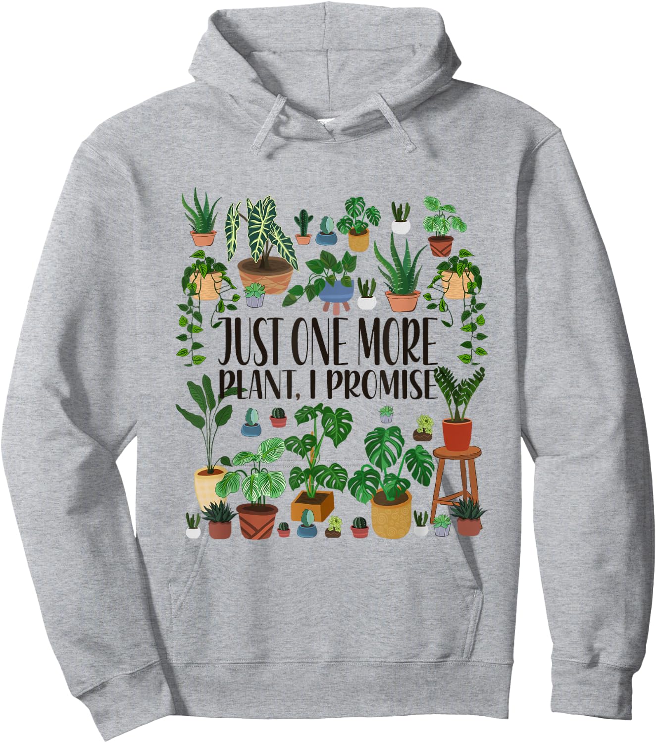 Gardening Potted Just One More Plant I Promise Hoodie - Hoodie | Ash