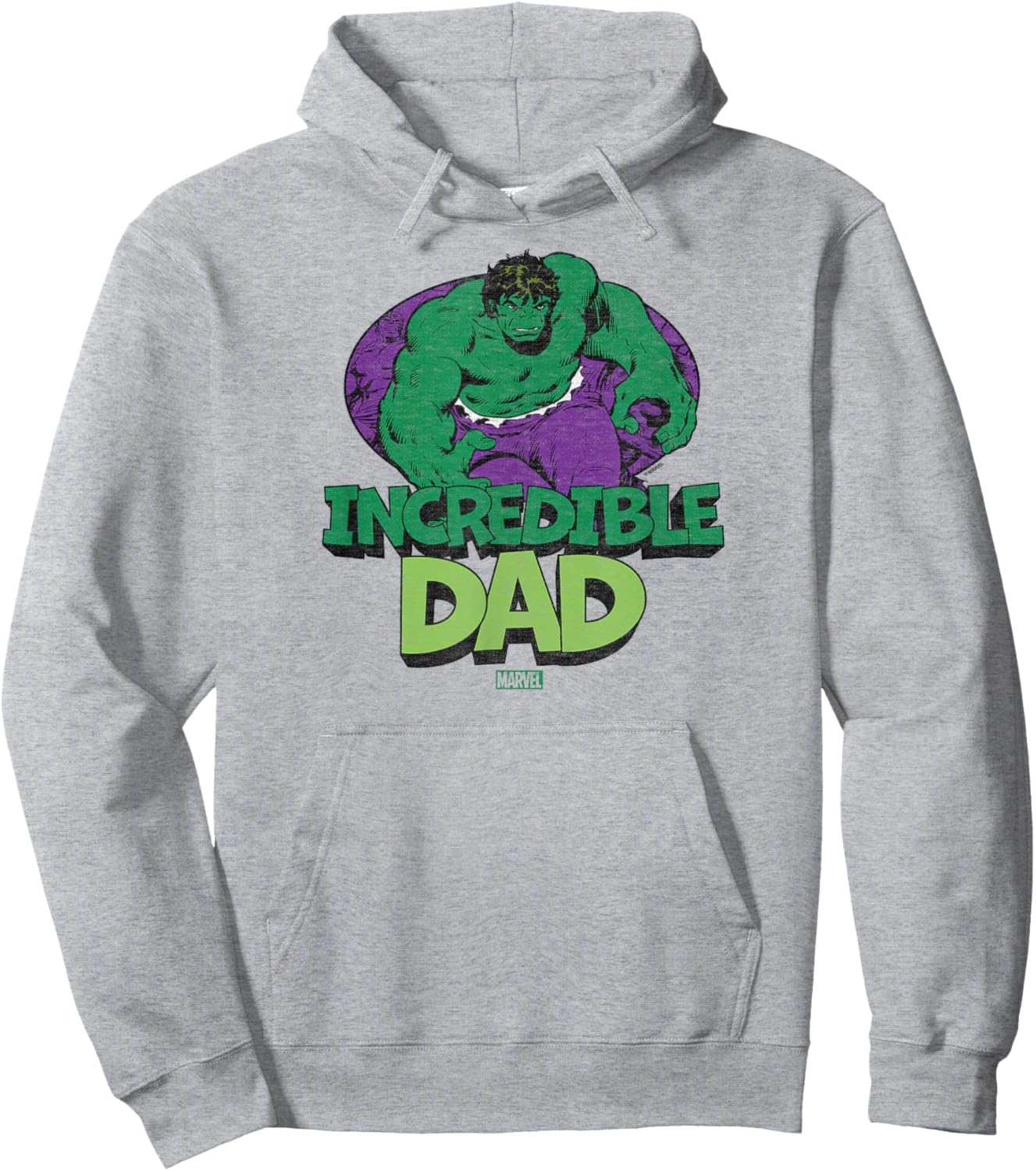Hulk - Incredible Dad Father's Day Hoodie - Hoodie | Ash