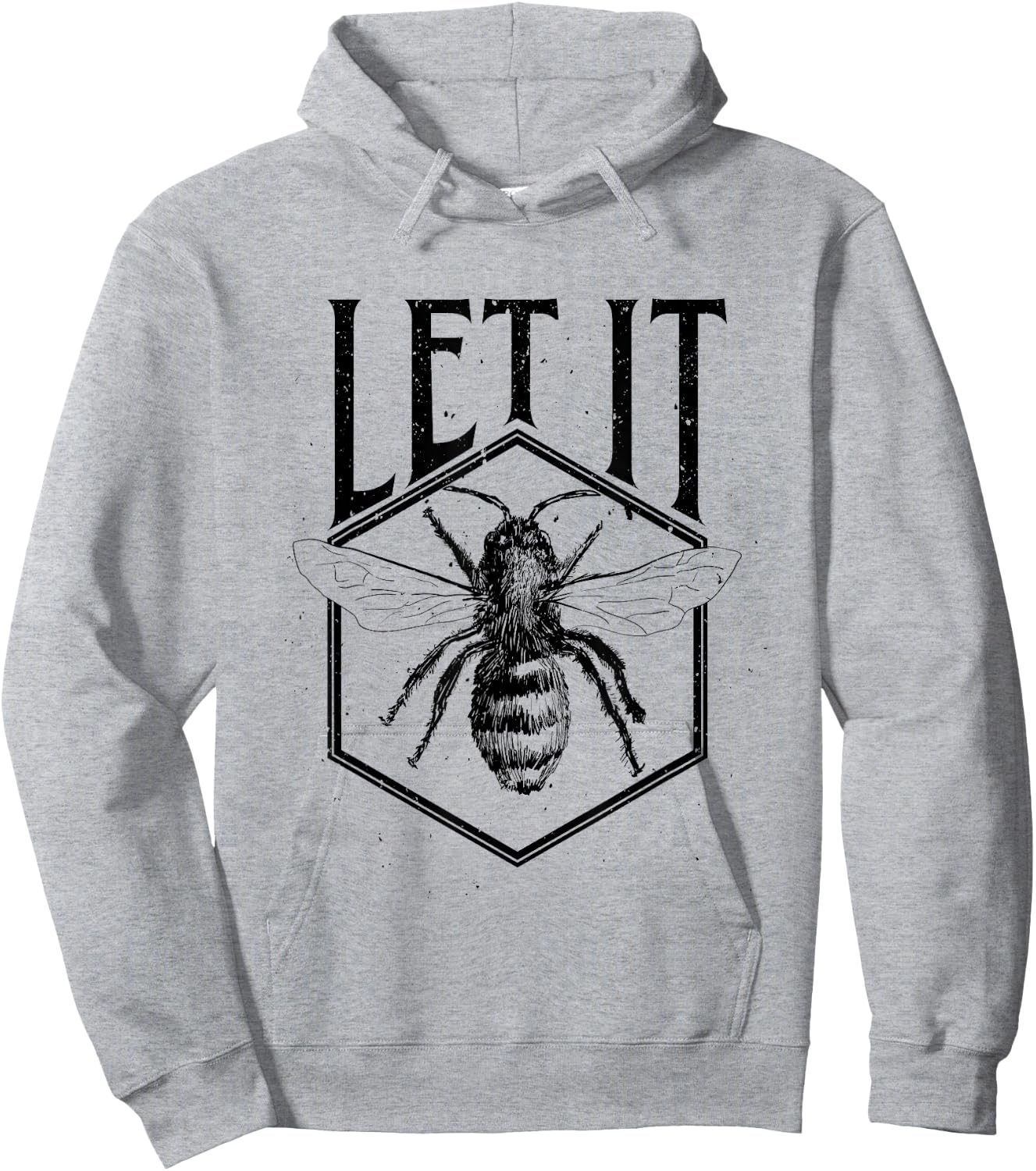 Let It Bee Beekeeper Funny Gift Hive Owner Dad Hoodie - Hoodie | Ash