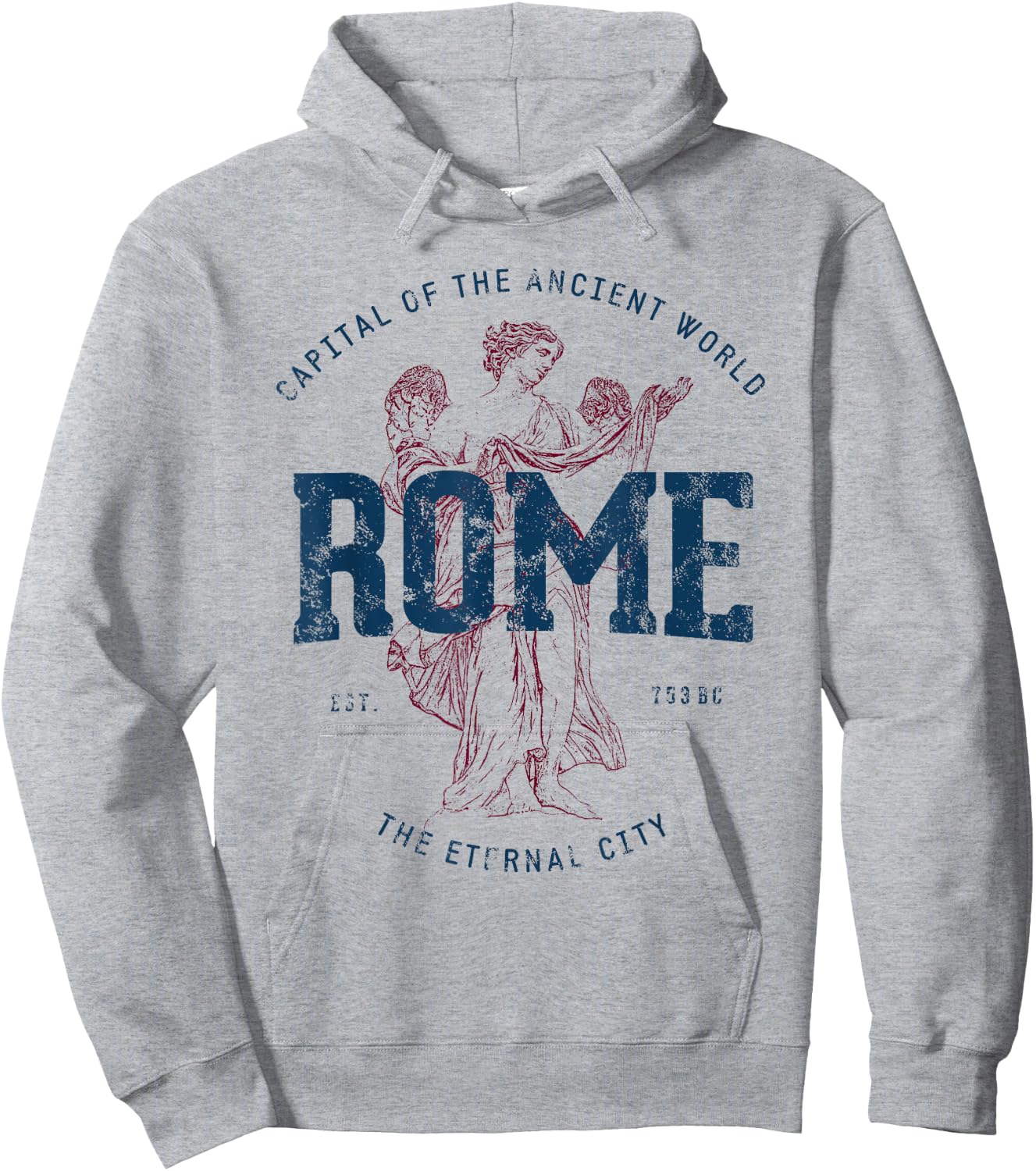 Vintage Italy Rome Retro Hoodie - Hoodie | Ash