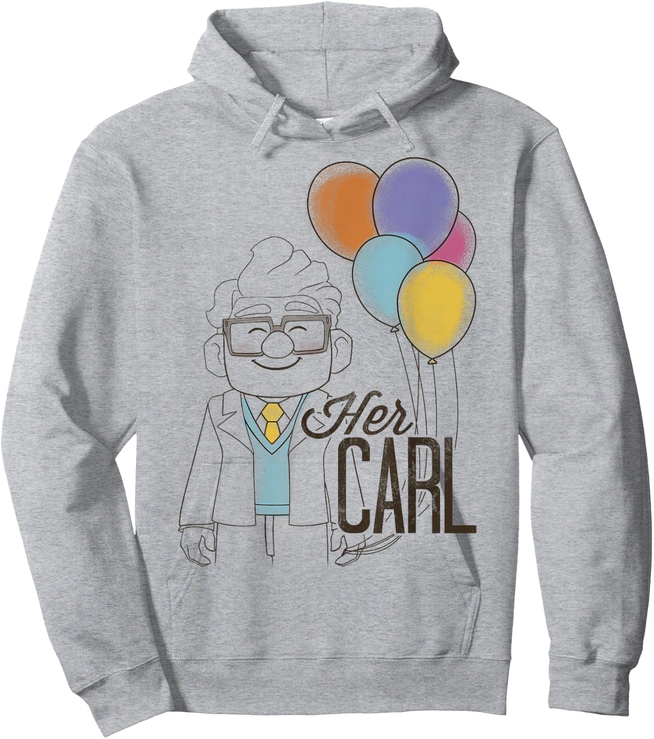 Disney Pixar Up Her Carl Couples Small Hoodie - Hoodie | Ash