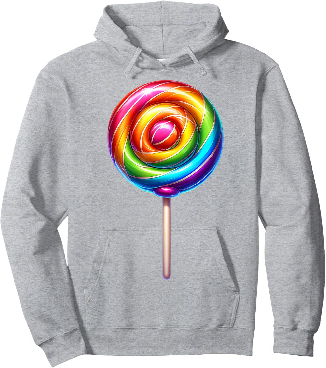 Rainbow Lolipop Candy Hoodie - Hoodie | Ash