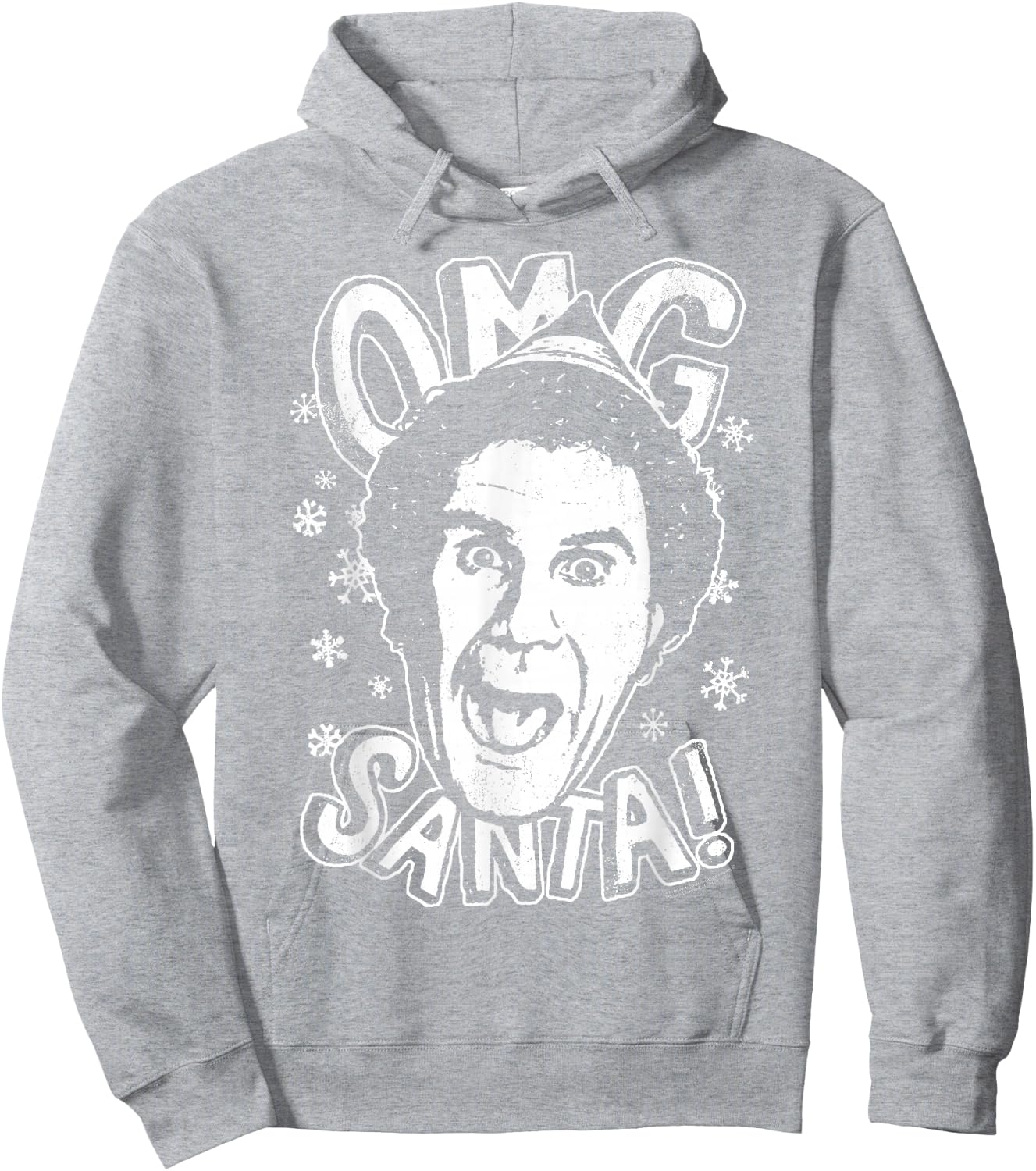 Elf OMG Santa Hoodie - Hoodie | Ash