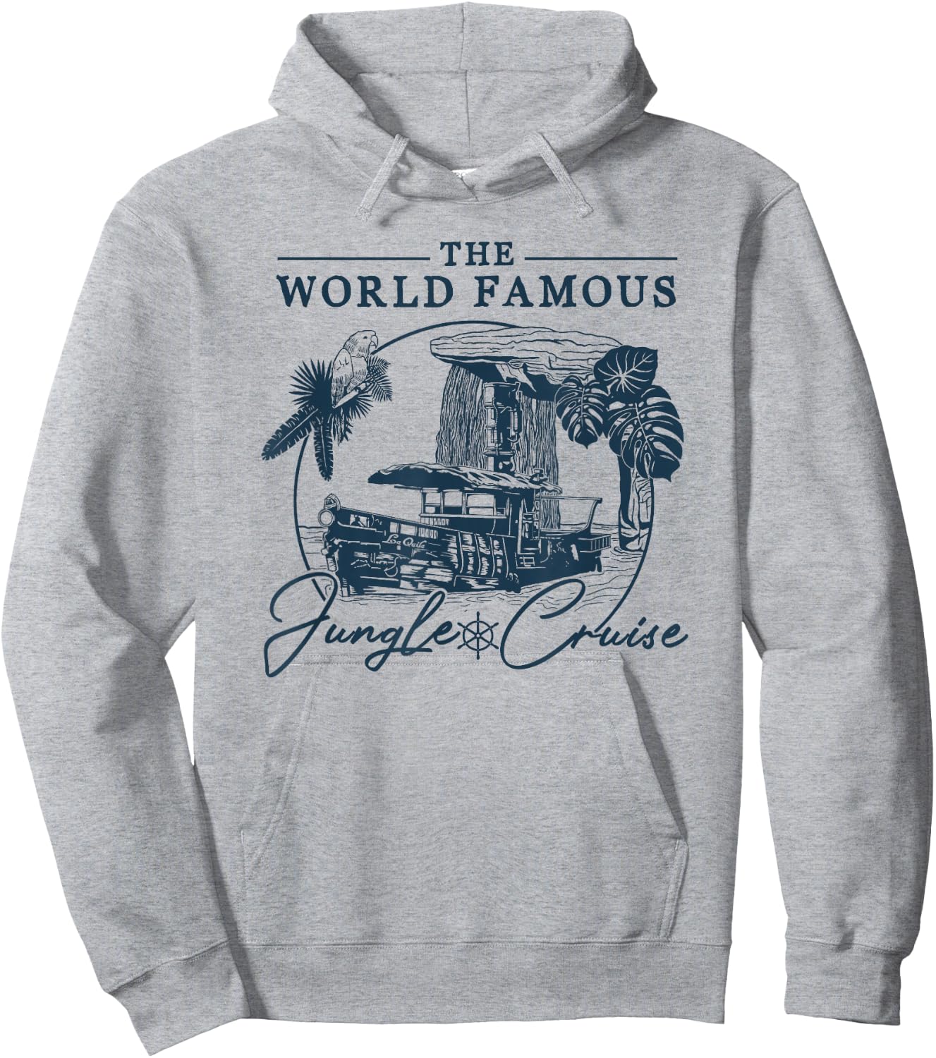 Disney Jungle Cruise World Famous V2 Small Hoodie - Hoodie | Ash