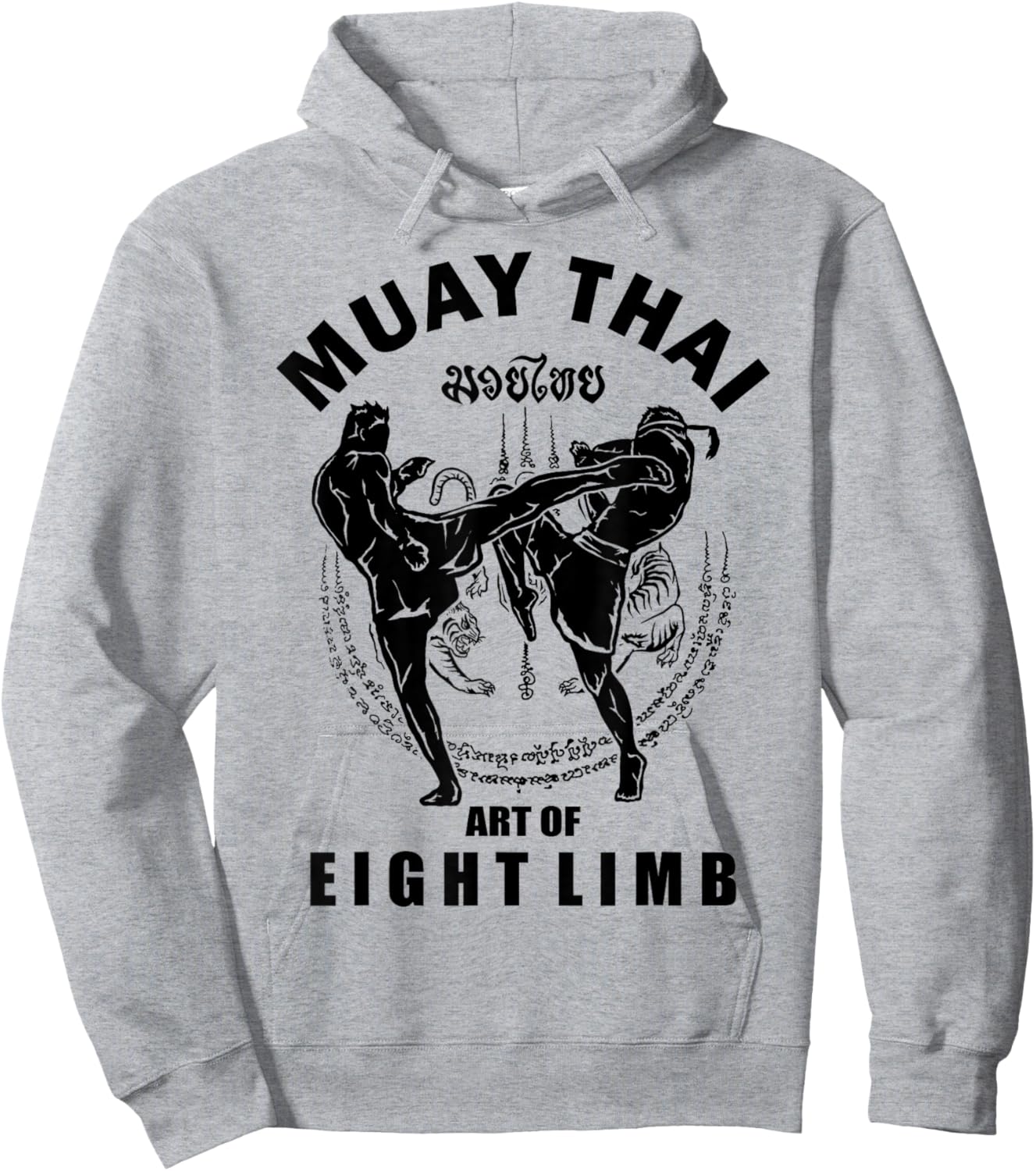 Muay Thai Art Of Eight Limb Hoodie - Hoodie | Ash