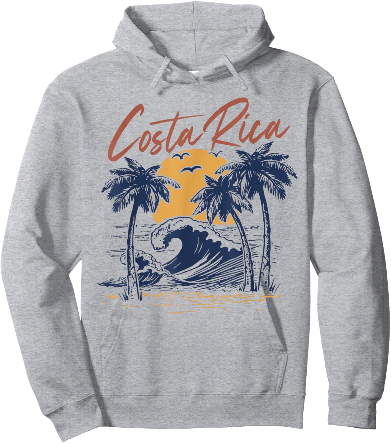 Costa Rica Tropical Hoodie - Hoodie | Ash