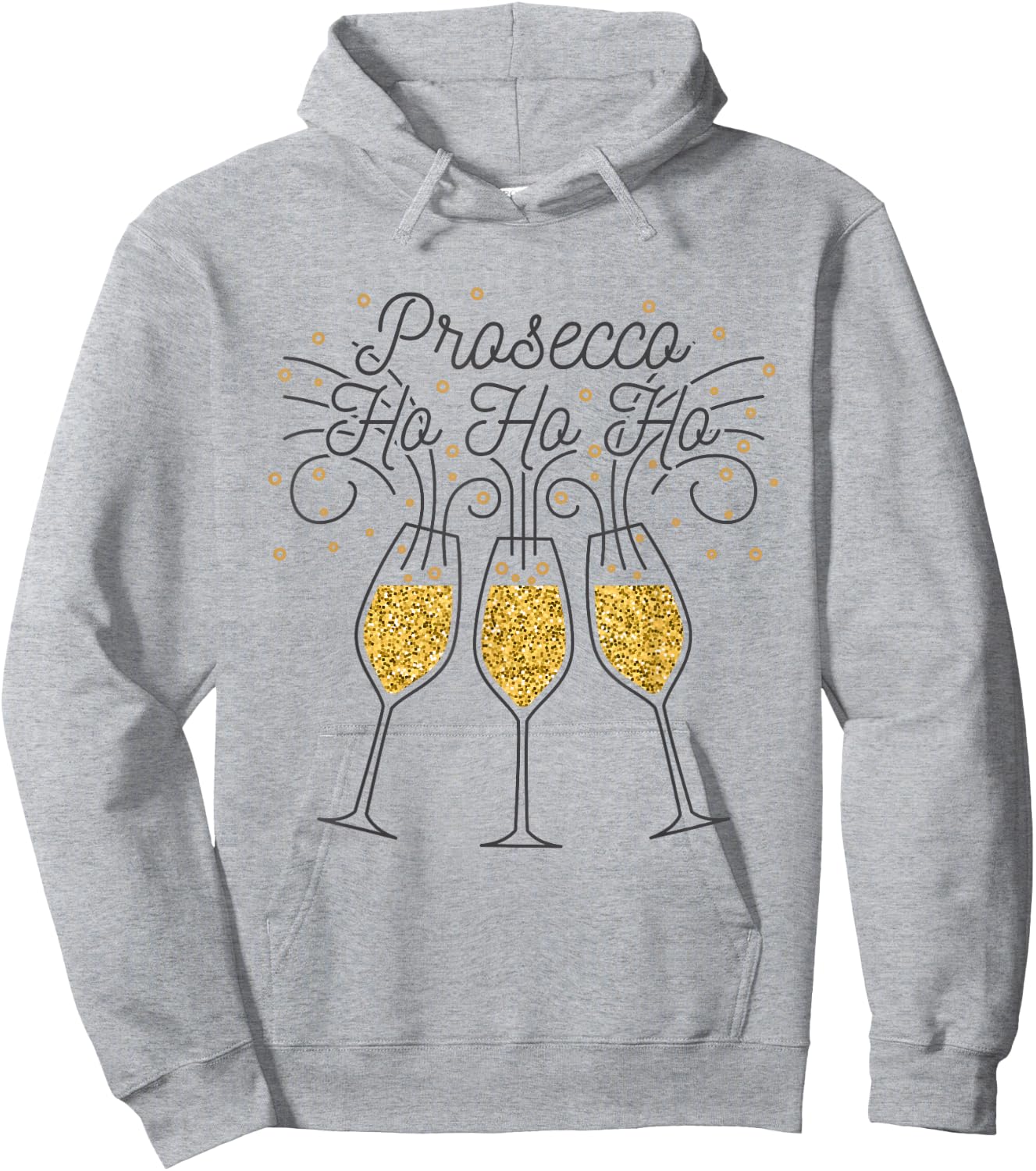 Prosecco Ho Ho Ho Hoodie - Hoodie | Ash