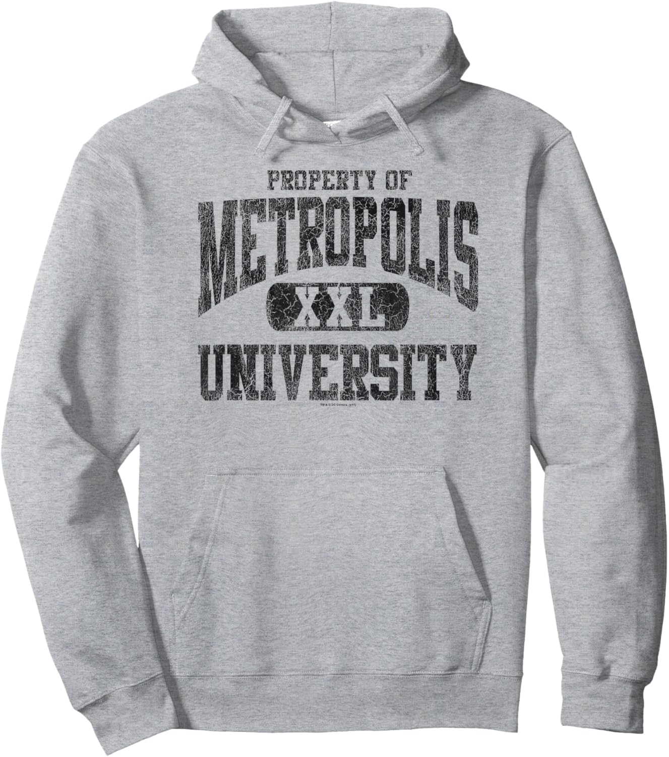 Superman Property of Metropolis University Hoodie - Hoodie | Ash