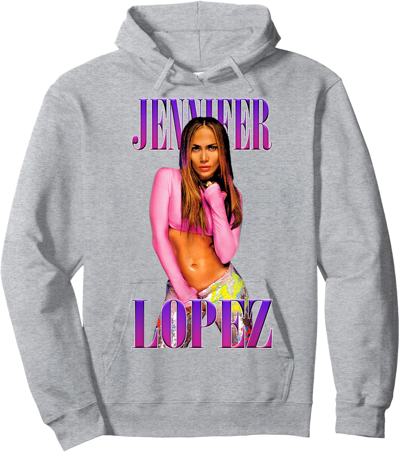 Jennifer Lopez Pink Pose White Hoodie - Hoodie | Ash