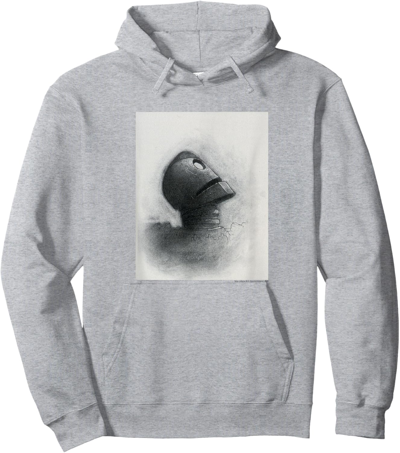 The Iron Giant Looking Up Hoodie - Hoodie | Ash