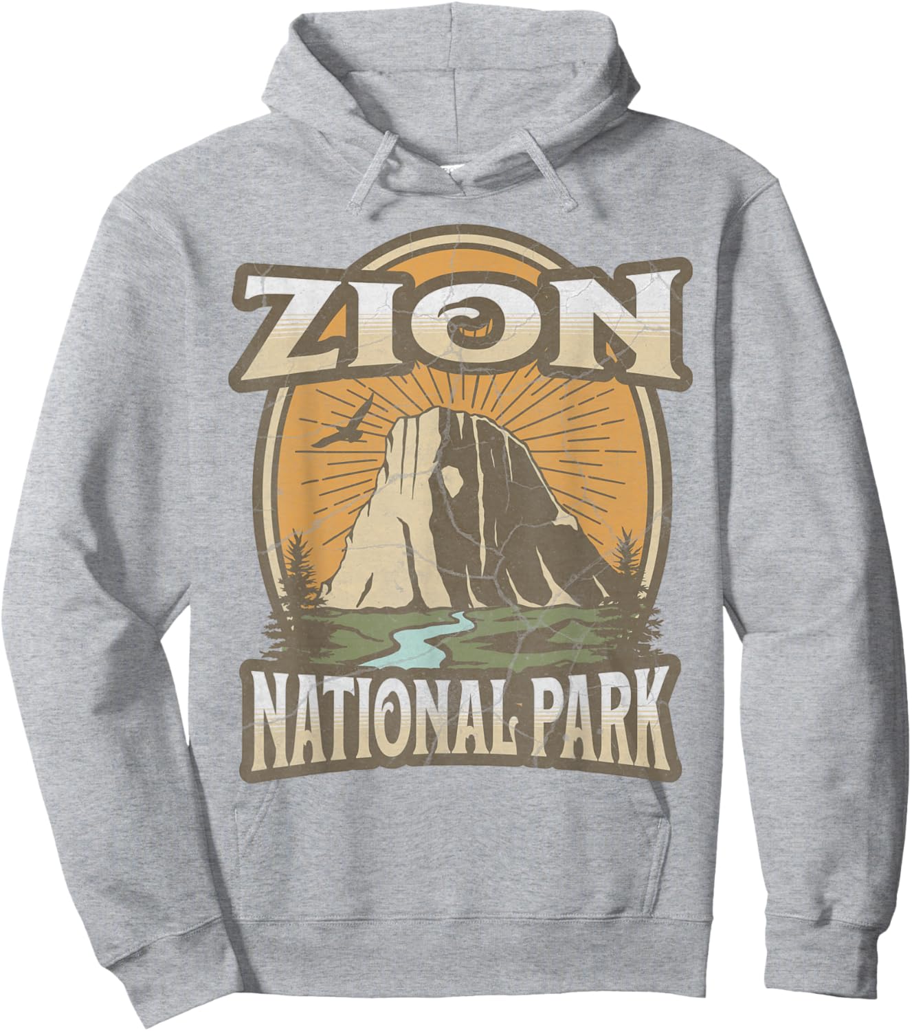 Zion National Park Hoodie - Hoodie | Ash