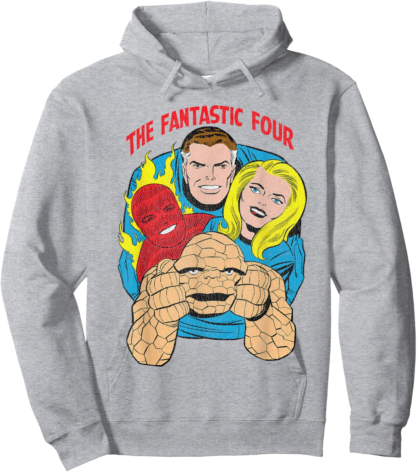 Marvel The Fantastic Four Retro Comic Hoodie - Hoodie | Ash