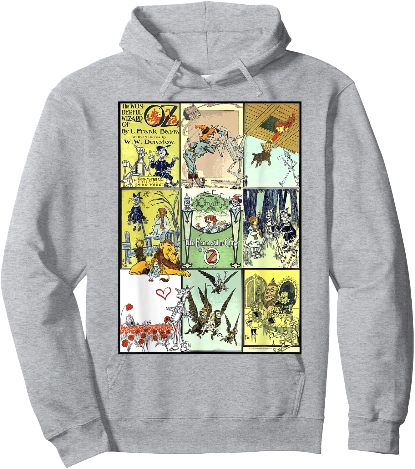 Collage The Wonderful Wizard of Oz Hoodie - Hoodie | Ash