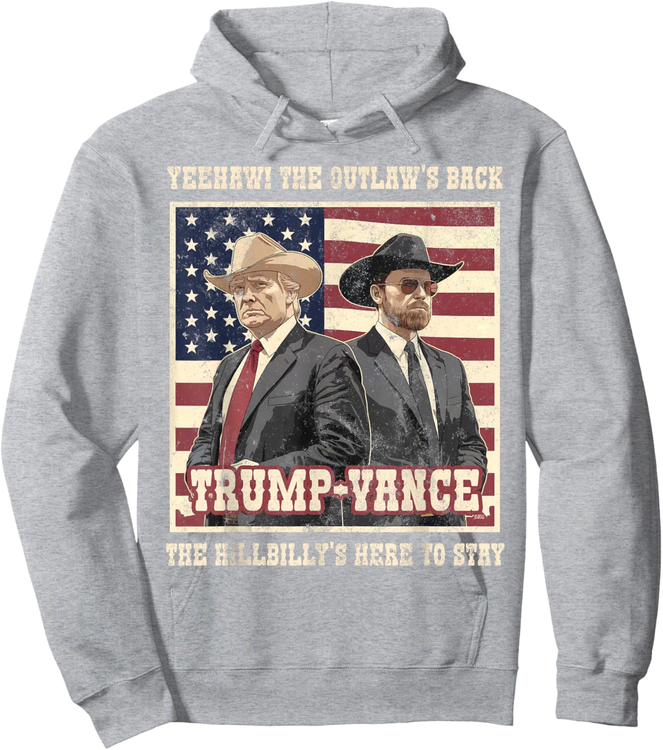 Daddy's Home 47 Greatest Inauguration In History Funny TRUMP VANCE 2024 OUTLAW HILLBILLY We WON Comeback Red -Adults Classic Fit Short Sleeve Hoodie - Hoodie | Ash