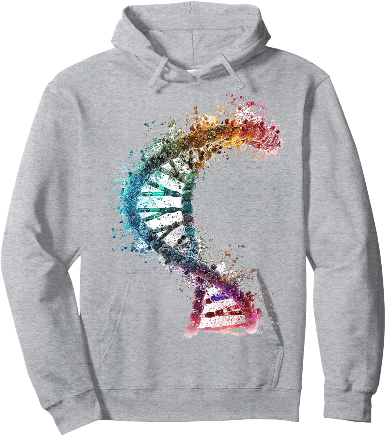 DNA Colorful Print Art DNA Hoodie - Hoodie | Ash