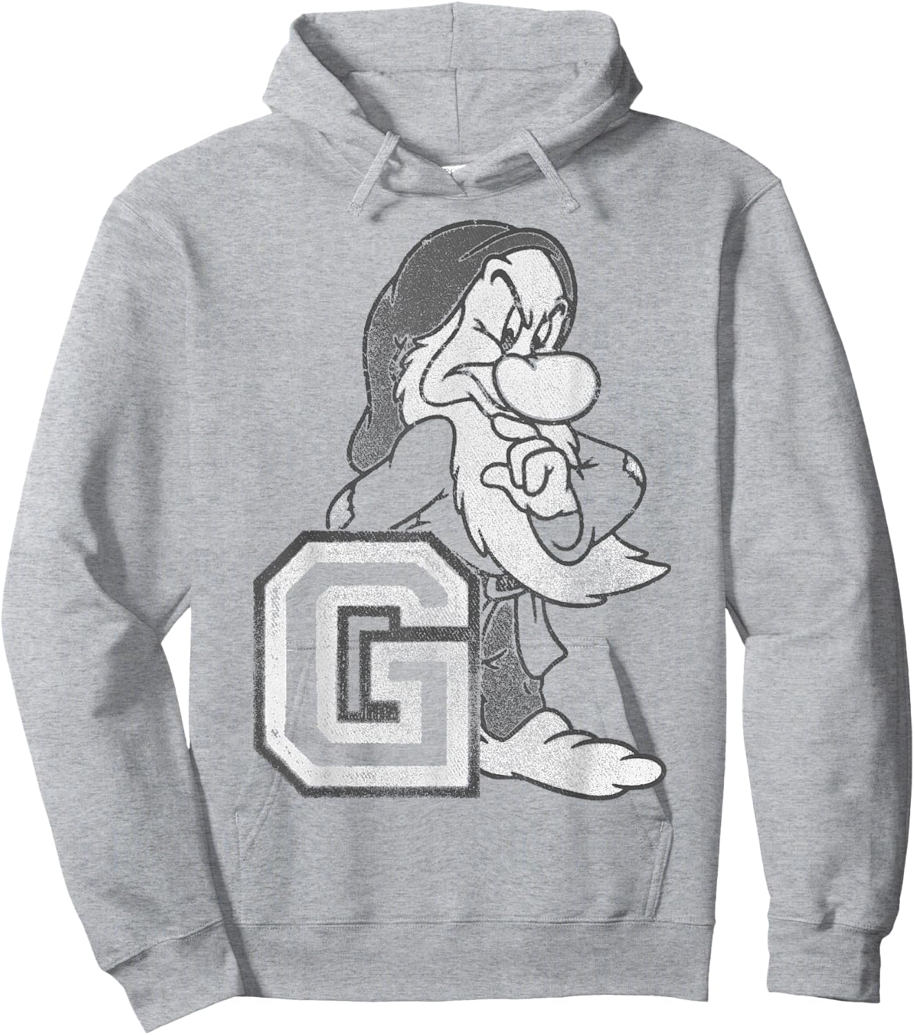 Disney Snow White and Seven Dwarfs Grumpy Hoodie - Hoodie | Ash
