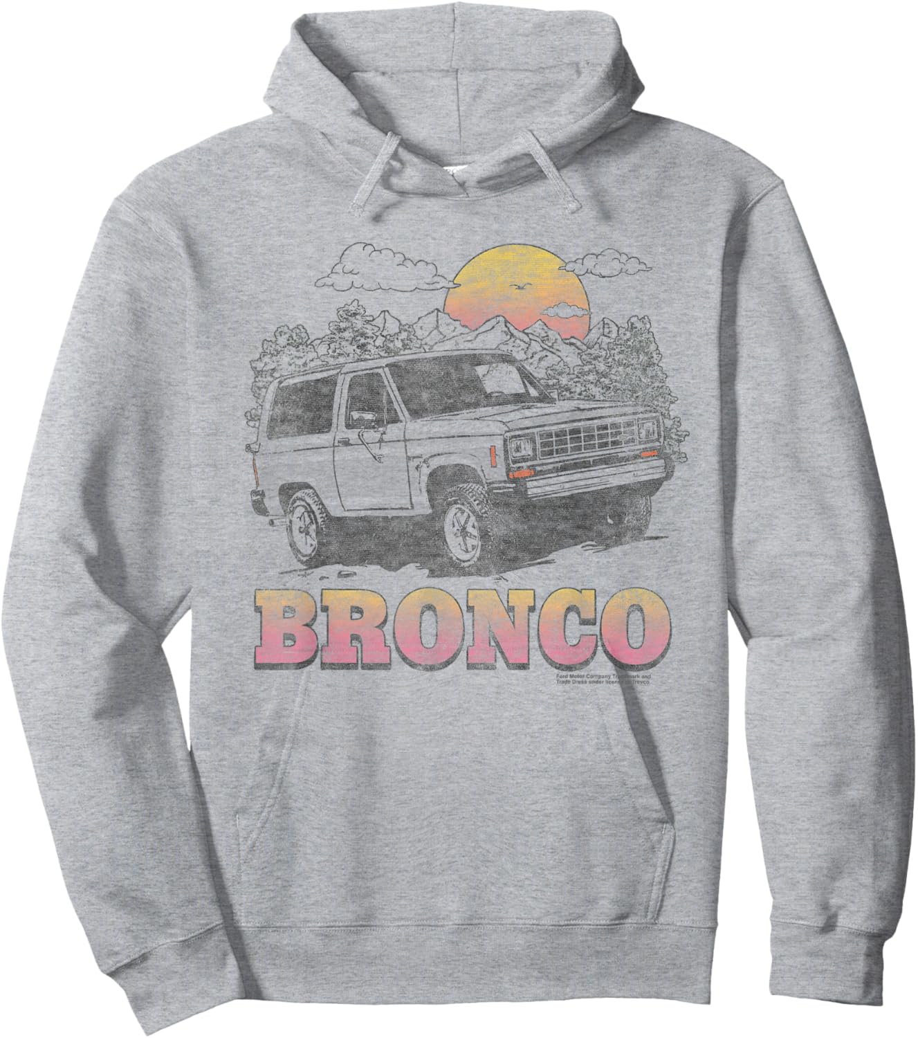 Ford Bronco Sunrise Hoodie - Hoodie | Ash
