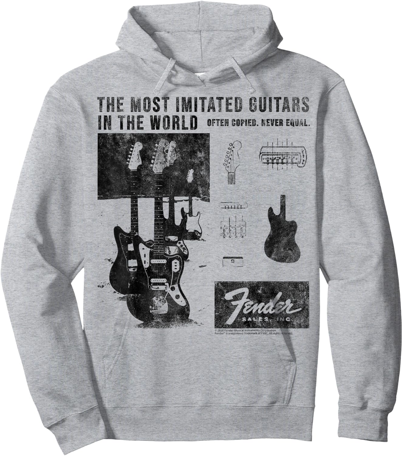Fender The Most Imitated Guitars In The World Hoodie - Hoodie | Ash