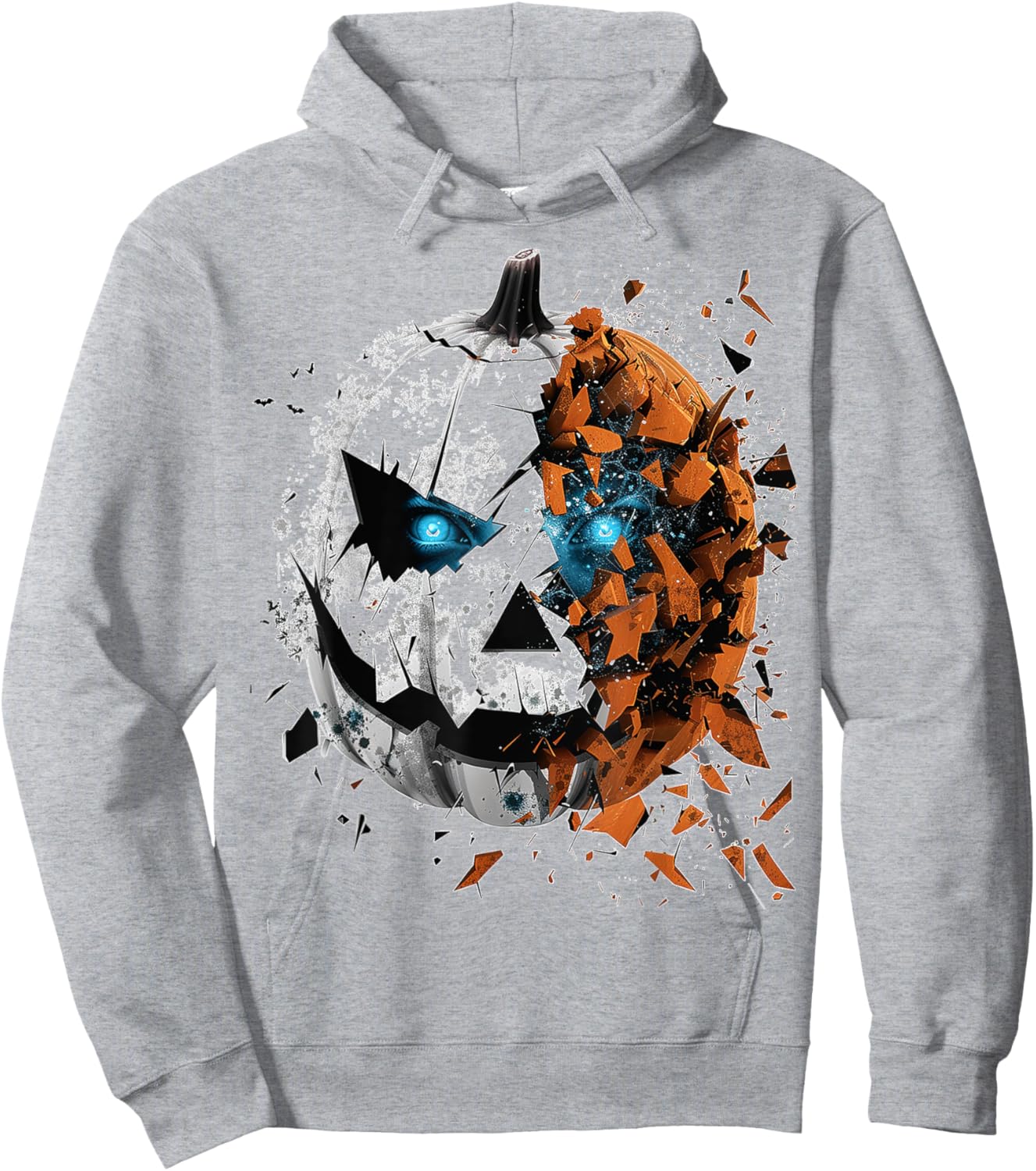 Pumpkin Costume Halloween Spooky Art Pumpkin Hoodie - Hoodie | Ash