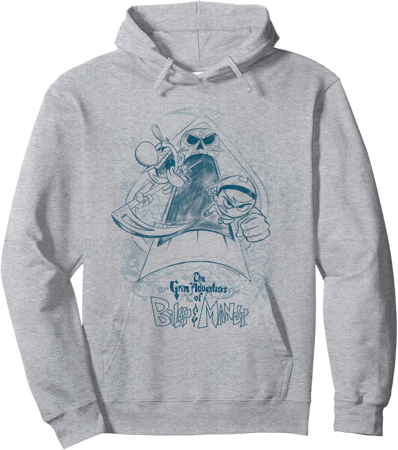 The Grim Adventures of Billy & Mandy Sketched Hoodie - Hoodie | Ash
