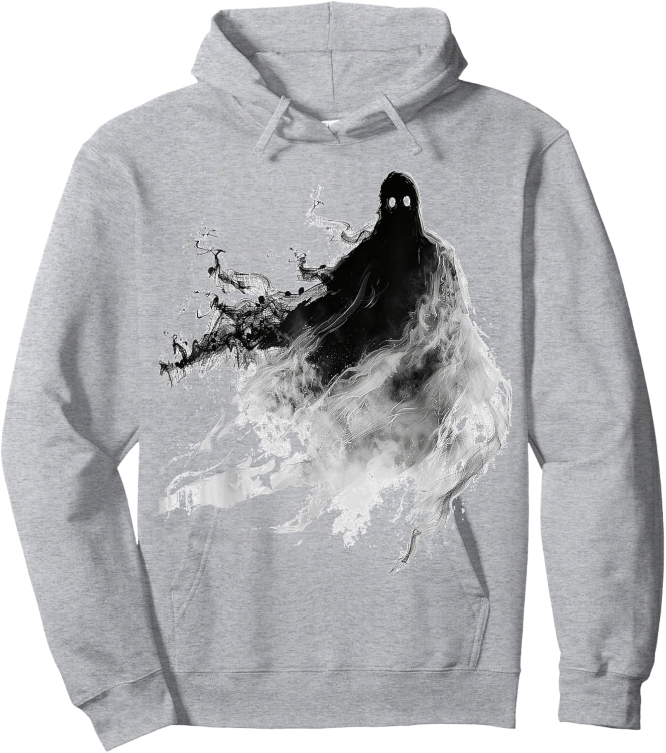 Ghost Spirit Halloween Spooky Art Ghost Hoodie - Hoodie | Ash