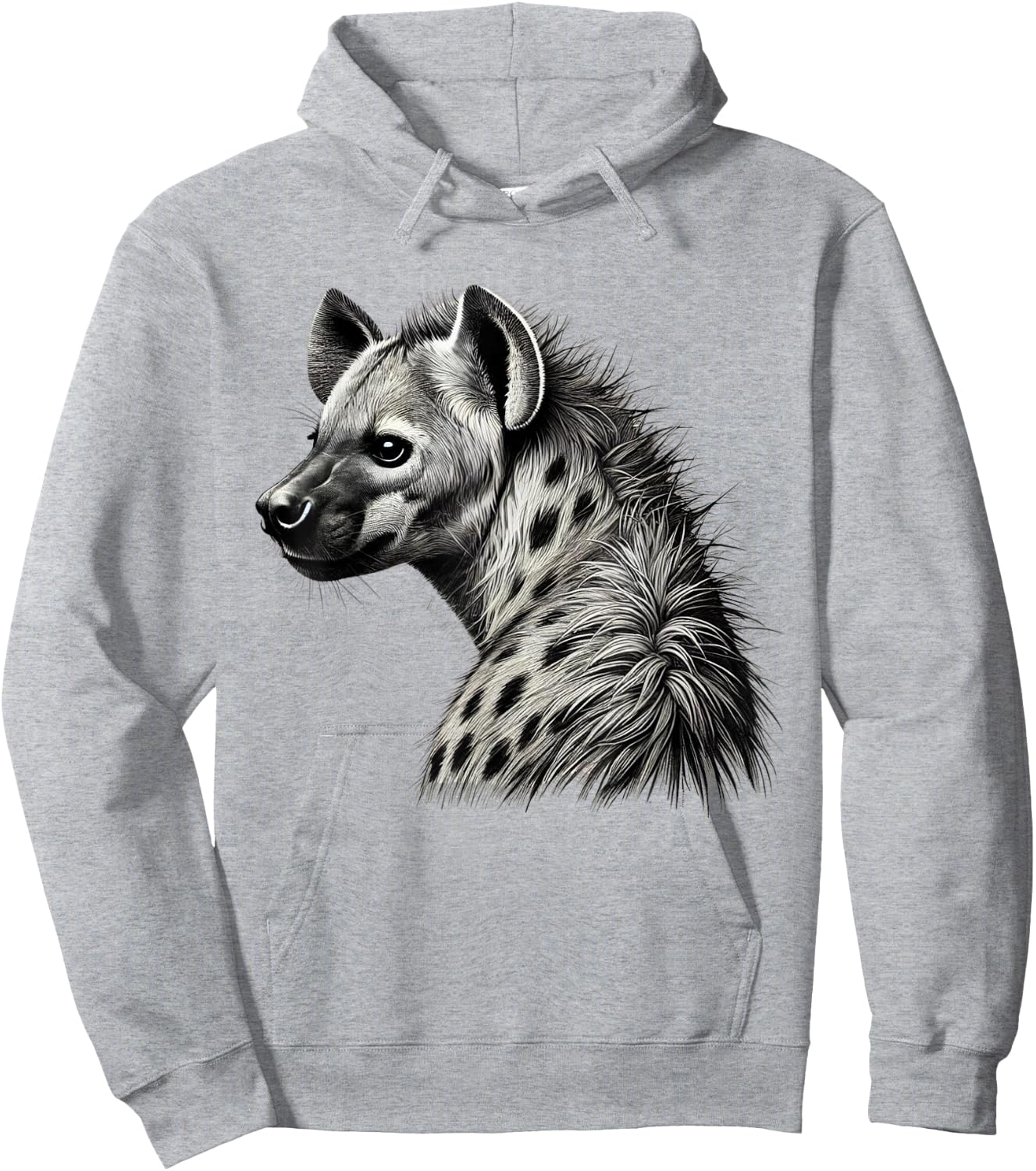 Spotted Hyena Wildlife Design for Hyena Fans Hoodie - Hoodie | Ash