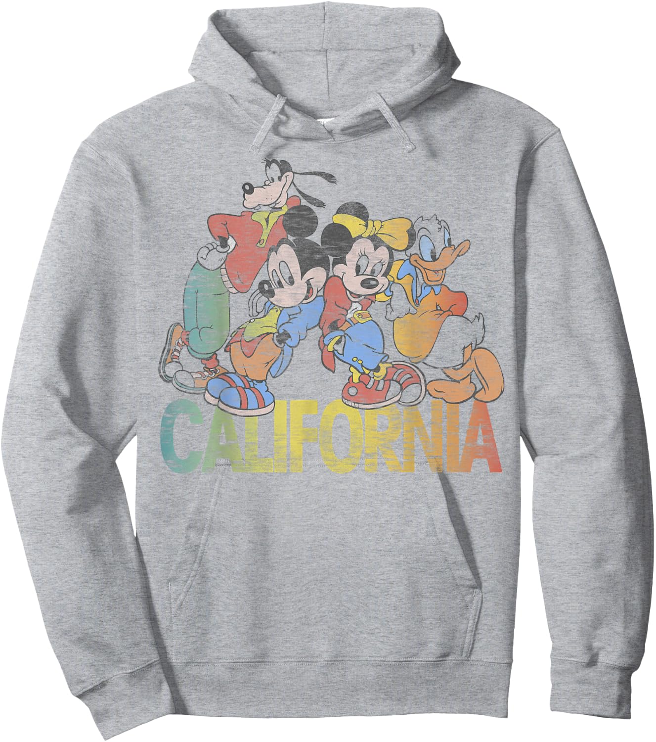 Disney Mickey & Friends California Group Shot Hoodie - Hoodie | Ash
