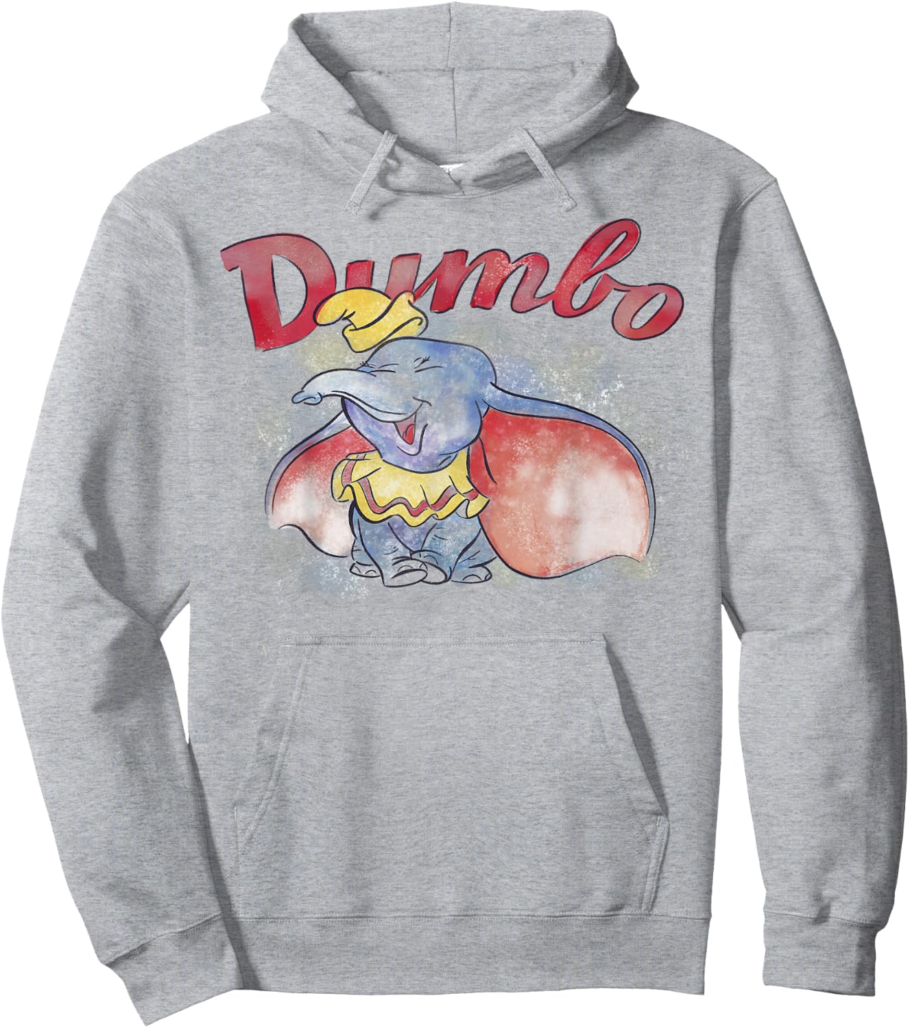 Disney Dumbo Watercolor Portrait Hoodie - Hoodie | Ash