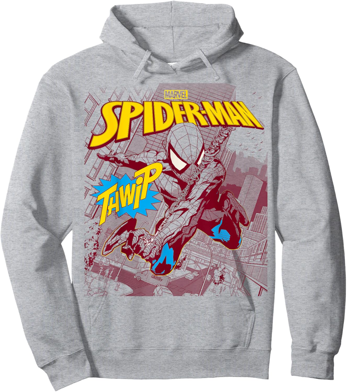Spider-Man - Thwip Swing Hoodie - Hoodie | Ash
