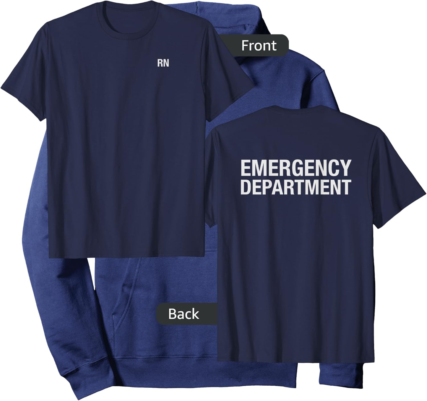 Emergency Department RN Nurse Hoodie - Hoodie | Navy