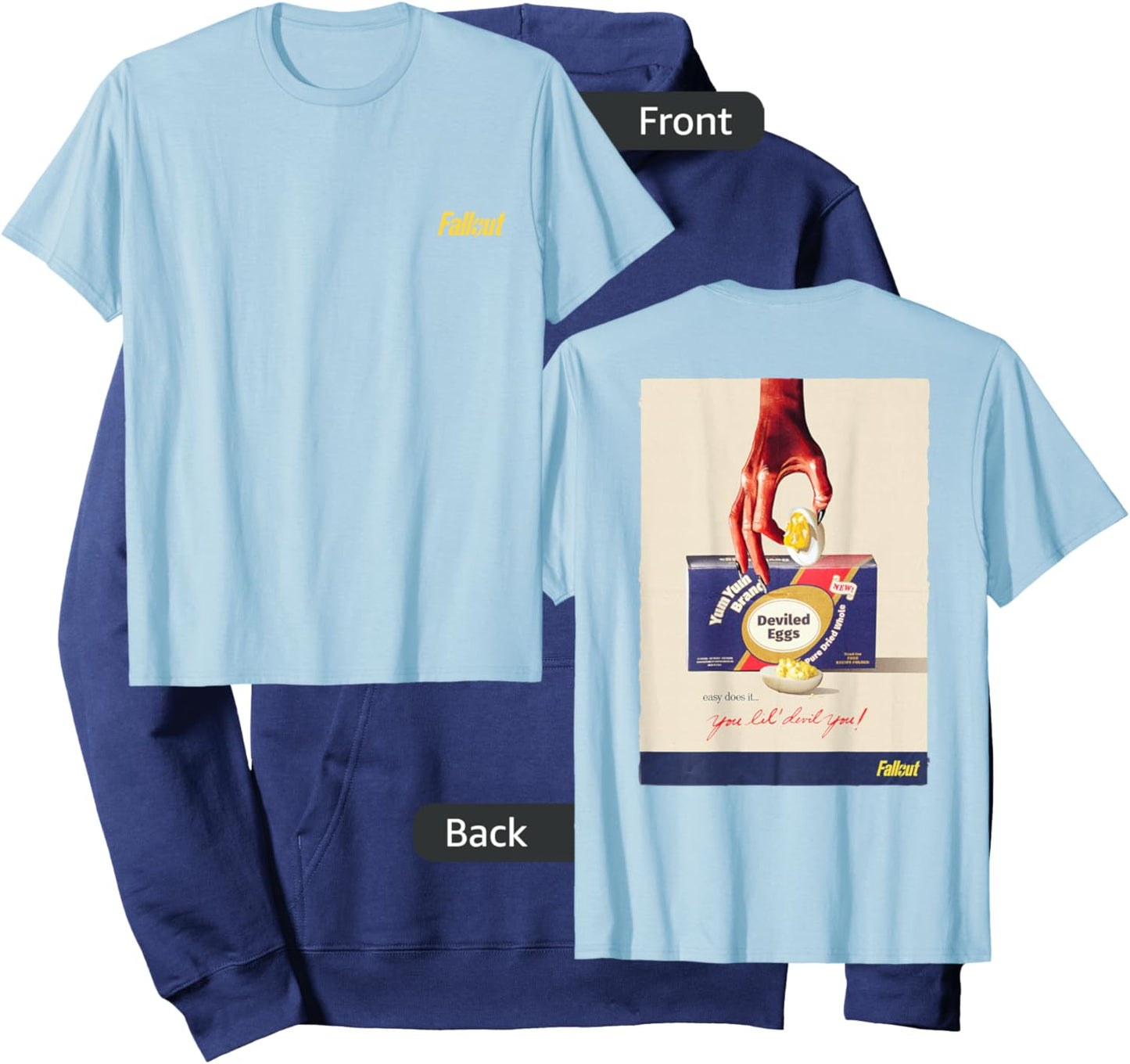 Fallout - Yum Yum Deviled Eggs Retro Ad Hoodie - Hoodie | Navy