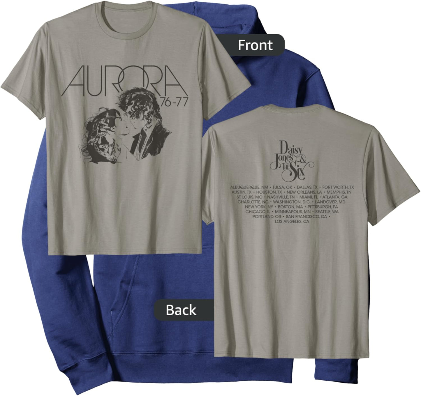 Daisy Jones & the Six - Aurora Vintage Hoodie - Hoodie | Navy