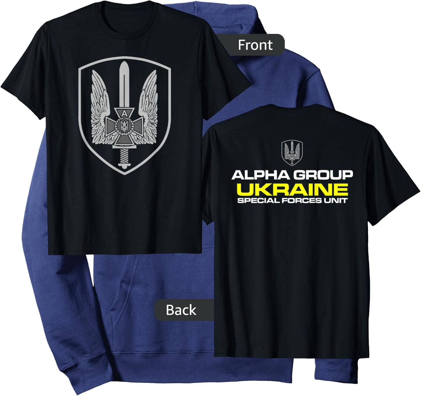 Ukraine Special Forces Alpha Group Spetsnaz SBU Hoodie - Hoodie | Navy