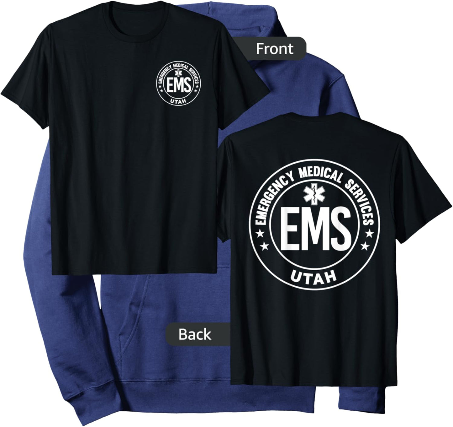 Utah EMS Emergency Medical Services EMT Hoodie - Hoodie | Navy