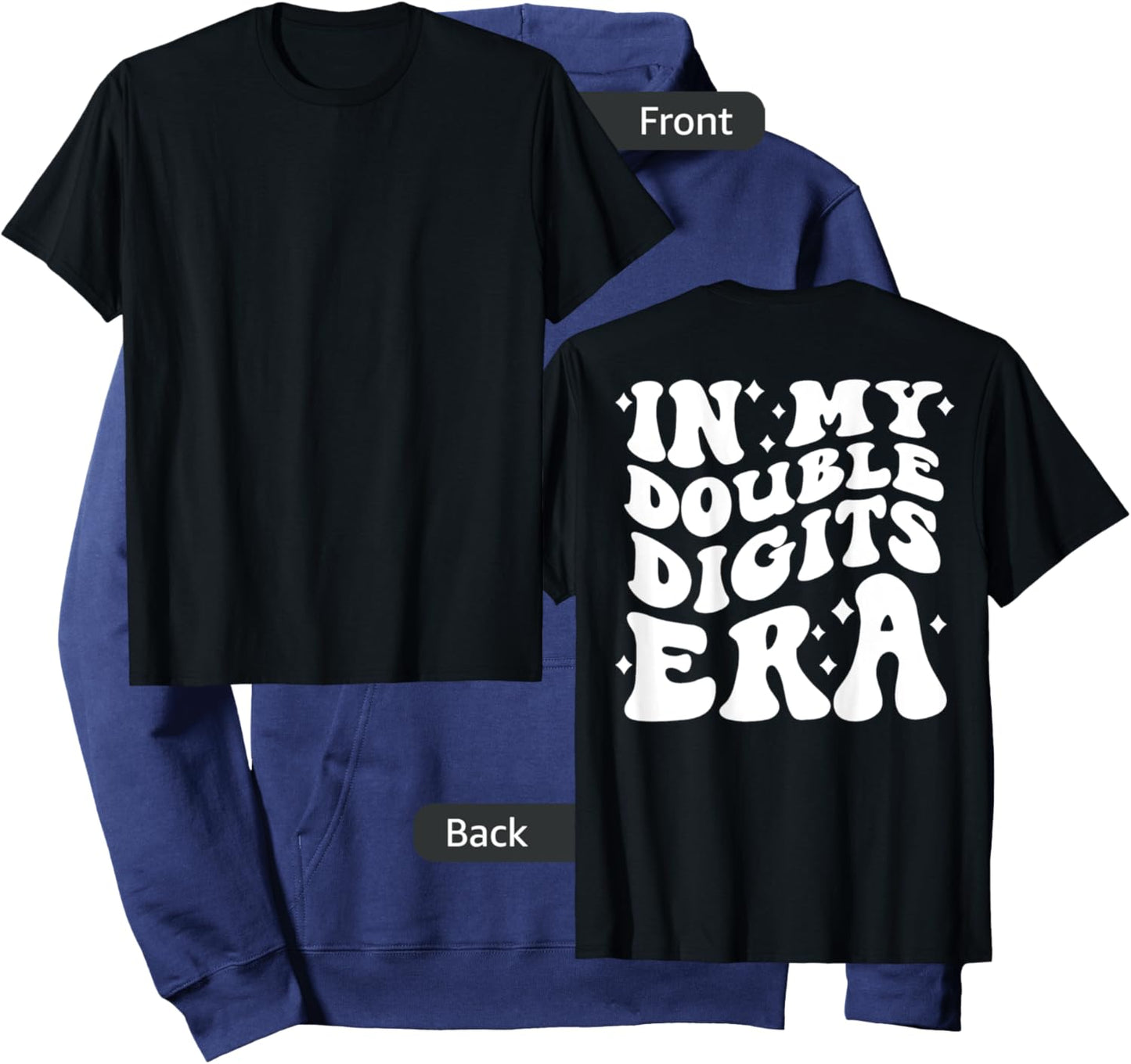In My Double Digits Era (on back) Hoodie - Hoodie | Navy