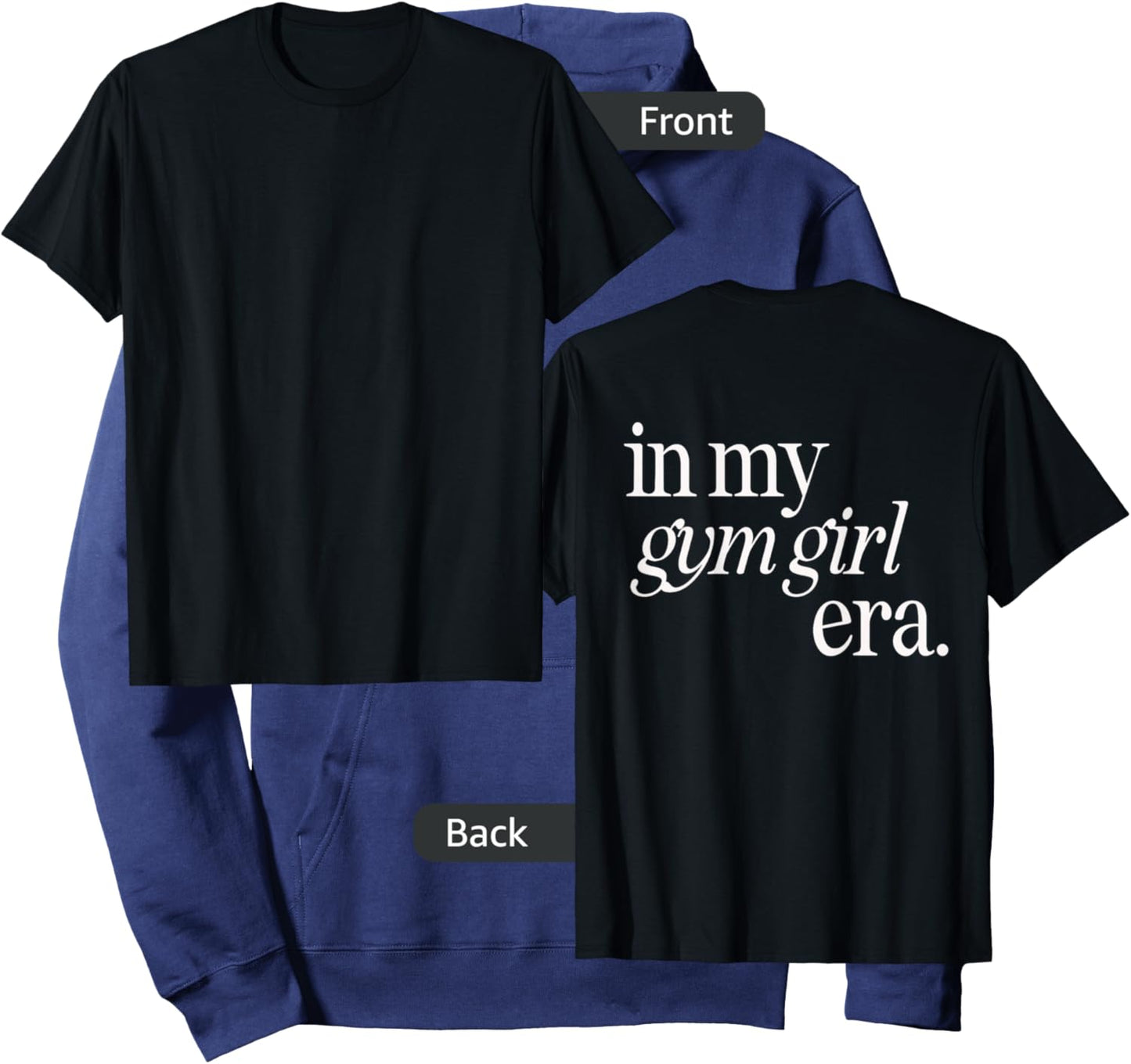 In my gym girl era workout Hoodie - Hoodie | Navy