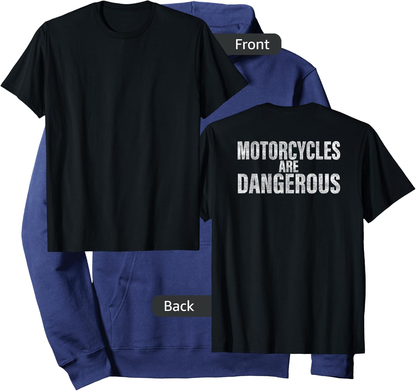 Motorcycles Are Dangerous Funny Motorcycle Hoodie - Hoodie | Navy