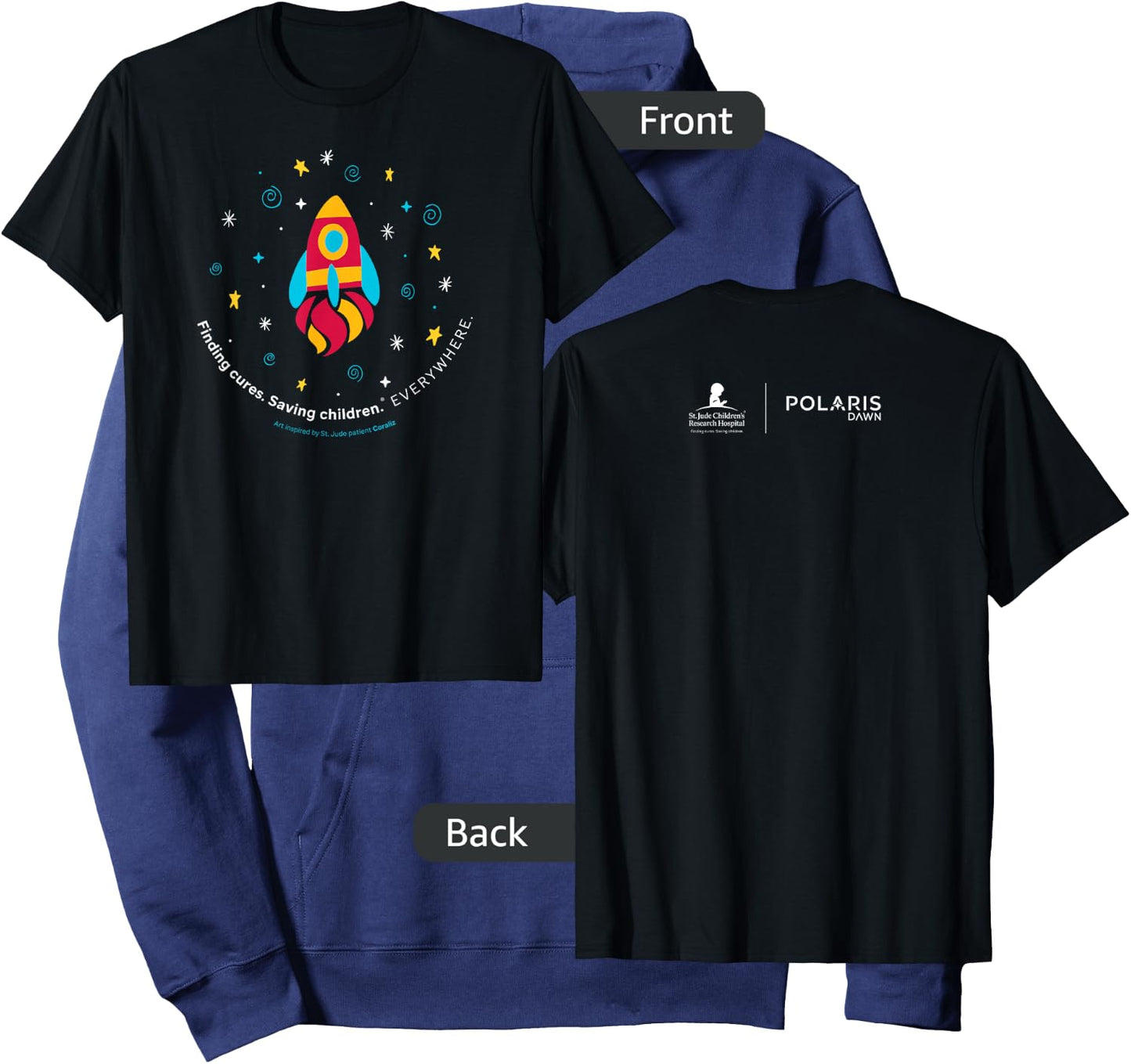 St. Jude Patient Coraliz Rocket Hoodie - Hoodie | Navy
